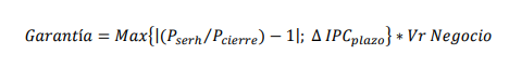 Artículo 6.2.2.2.4.- Constitución de Garantías pararafo segundo